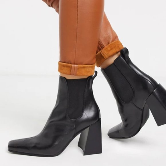 harbour leather black chelsea boots